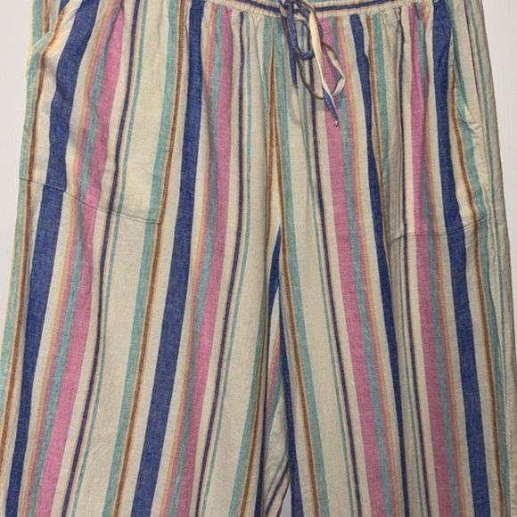STYLE & CO BRAND MULTI COLORED STRIPED CAPRI PANTS LINEN AND MODAL
SIZE MEDIUM - Picture 7 of 11
